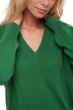 Baby Alpaca dames kasjmier pullover met v hals versailles green leaf 3xl